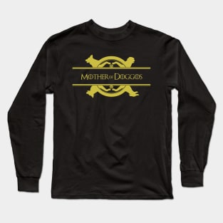 Mother of Doggos (gold texture) Long Sleeve T-Shirt